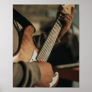 Niedliche akustische Gitarre Poster