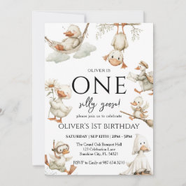 niedliche Alberne Gans ,Eine Alberne Gans 1. Party Einladung