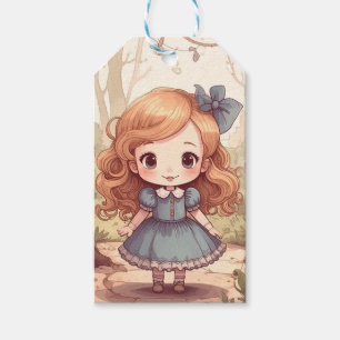 Niedliche Alice Abenteuer Wunderland Waldland Kuns Geschenkanhänger