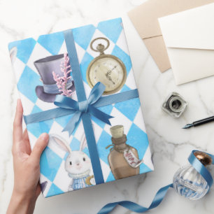Niedliche Alice im Wunderland Geschenkpapier