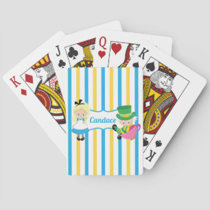 Niedliche Alice im Wunderland Personalisiert Kinde Spielkarten