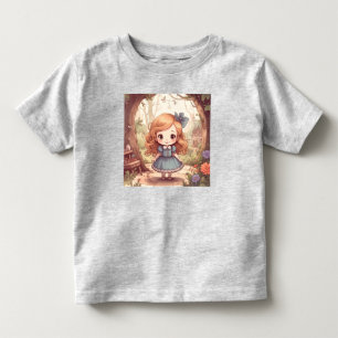 Niedliche Alice im Wunderland Whimsical Woodland A Kleinkind T-shirt