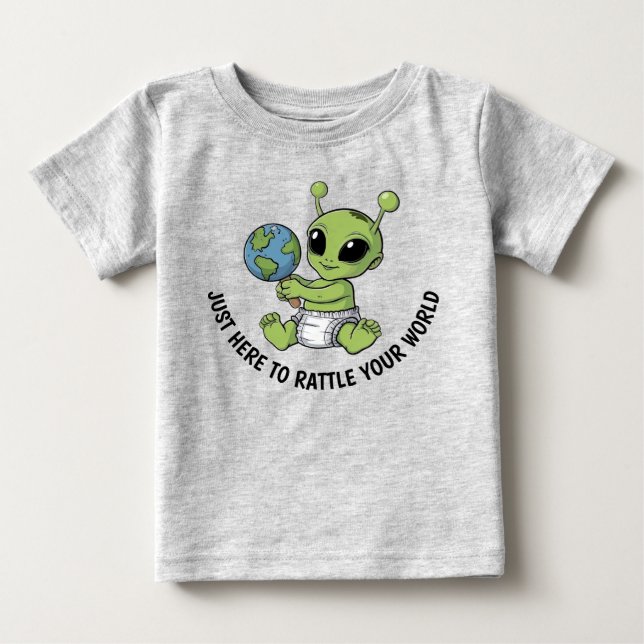 Niedliche Alien Baby T-shirt (Vorderseite)