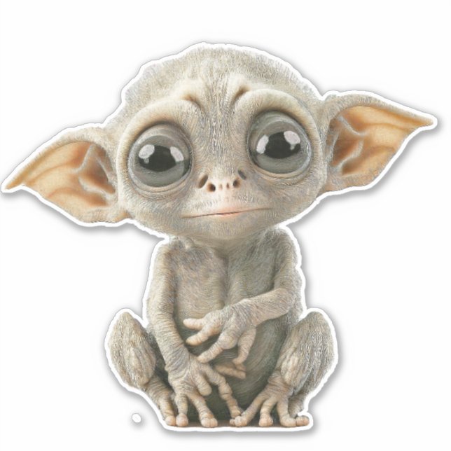 NIEDLICHE ALIEN BIG DECAL für Laptopfarbstoff Cut  Aufkleber (Vorderseite)