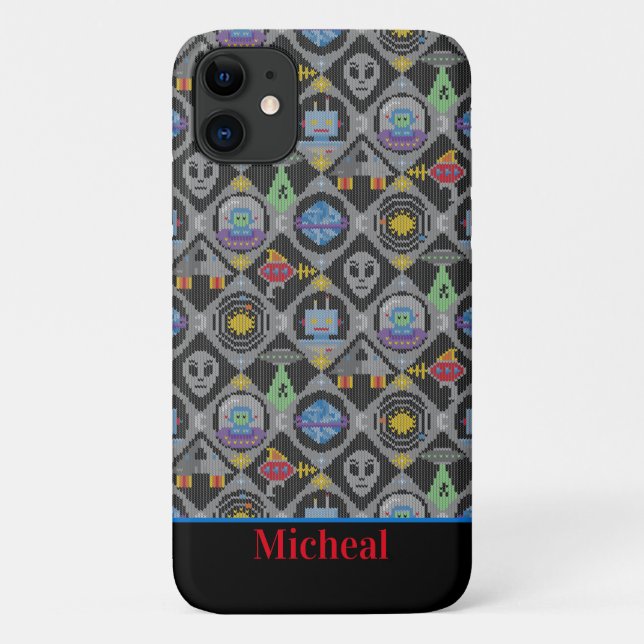 Niedliche Alien Case-Mate iPhone Hülle (Rückseite)
