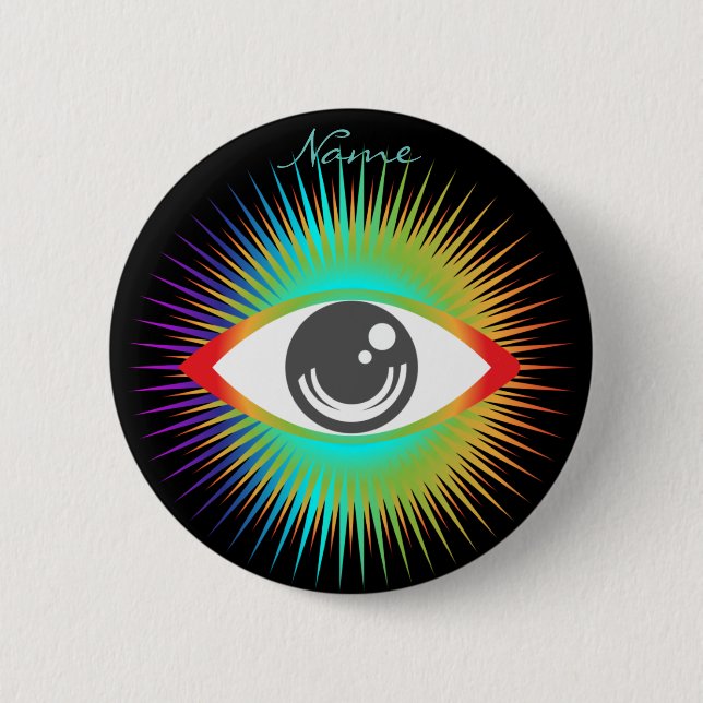 Niedliche Alien Eye Thunder_Cove Button (Vorderseite)