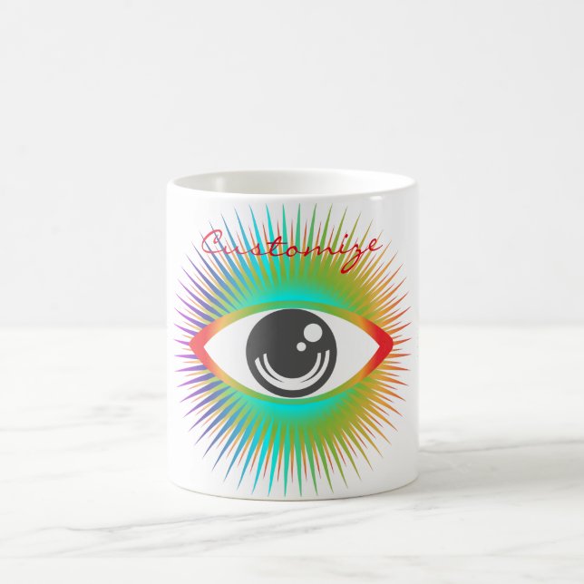 Niedliche Alien Eye Thunder_Cove Kaffeetasse (Mittel)