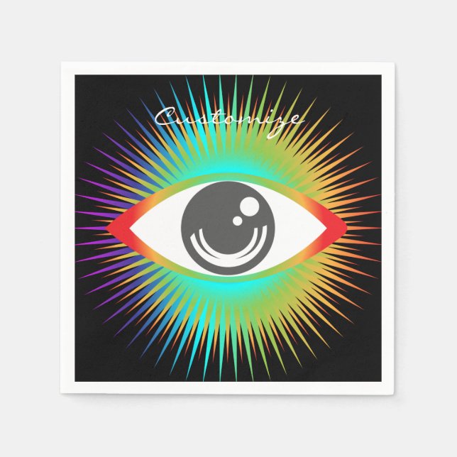 Niedliche Alien Eye Thunder_Cove Serviette (Vorderseite)