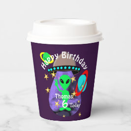 Niedliche Alien für die Geburtstagspartei Pappbecher