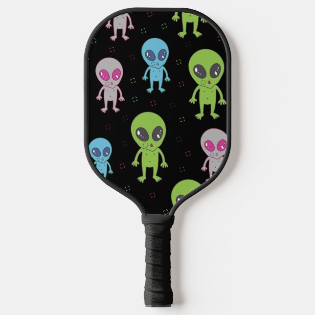 Niedliche Alien UAP Pickleball Schläger (Vorderseite)