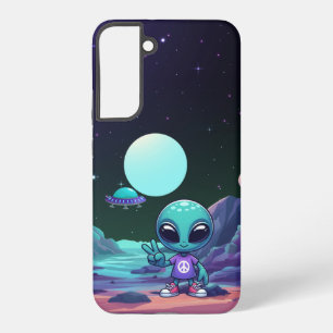 Niedliche Alien und Raumfahrt Samsung Galaxy Hülle