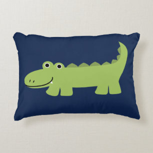 Niedliche Alligator-Kinder Zierkissen