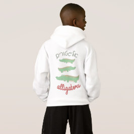 Niedliche Alligatoren mit Hebräisch für jüdische K Hoodie