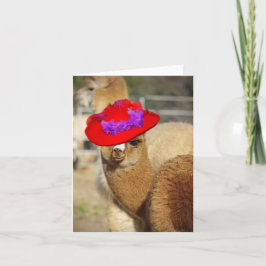 Niedliche Alpaca-Mitteilungskarten Karte
