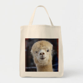 Niedliche Alpaca-Oberfläche Tragetasche