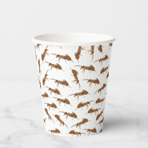 Niedliche Ameisen Pattern Beach Picnic Pappbecher