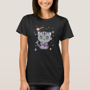 Niedliche amerikanische Kurzkatze Baby Soother T-Shirt