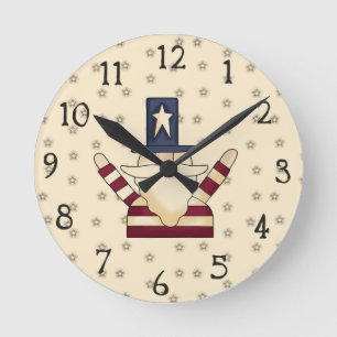 Niedliche Amerikanische Wall-Uhr Runde Wanduhr