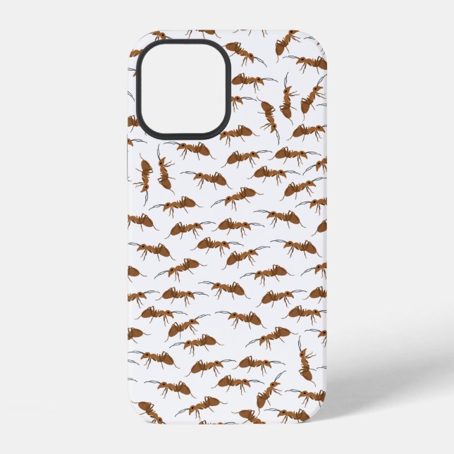 Niedliche Amts Pattern iPhone 12 Hülle (Rückseite)