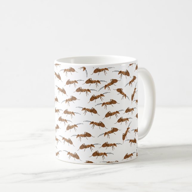 Niedliche Amts Pattern Kaffeetasse (VorderseiteRechts)