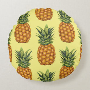 Niedliche Ananas abstrakte Darstellung Rundes Kissen