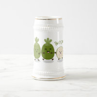 Niedliche Ananas guava feijoa Cartoon Illustration
