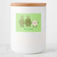Niedliche Ananas guava feijoa Cartoon Illustration