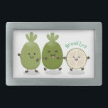Niedliche Ananas guava feijoa Cartoon Illustration Rechteckige Gürtelschnalle<br><div class="desc">Ein niedliches Ananas-Guava (auch feijoa genannt) Trio in fröhlicher Cartoon-Illustration Stil,  um Ihrem Tag etwas Spaß hinzuzufügen!</div>