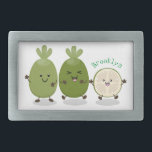 Niedliche Ananas guava feijoa Cartoon Illustration Rechteckige Gürtelschnalle<br><div class="desc">Ein niedliches Ananas-Guava (auch feijoa genannt) Trio in fröhlicher Cartoon-Illustration Stil,  um Ihrem Tag etwas Spaß hinzuzufügen!</div>