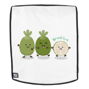 Niedliche Ananas guava feijoa Cartoon Illustration Rucksack