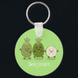 Niedliche Ananas guava feijoa Cartoon Illustration Schlüsselanhänger<br><div class="desc">Ein niedliches Ananas-Guava (auch feijoa genannt) Trio in fröhlicher Cartoon-Illustration Stil,  um Ihrem Tag etwas Spaß hinzuzufügen!</div>