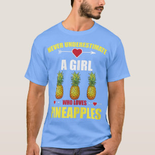 Niedliche Ananas Loving Girl Aloha Hawaii T-Shirt