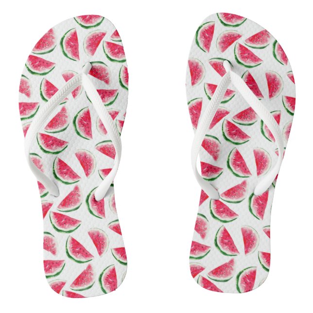Niedliche Ananas- und Watermelonmuster Flip Flops (Fußbett)