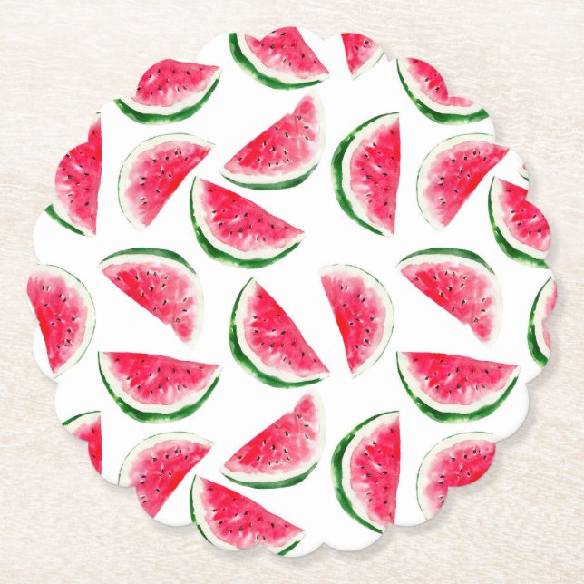 Niedliche Ananas- und Watermelonmuster Untersetzer (Vorderseite)