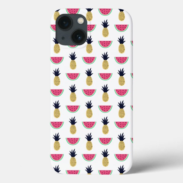 Niedliche Ananas & Watermelon Doodle Muster Case-Mate iPhone Hülle (Rückseite)