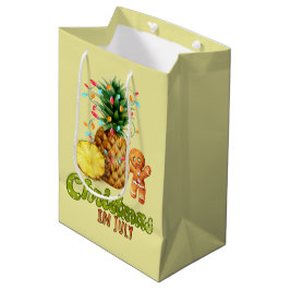 niedliche Ananas Weihnachten Lebkuchen Juli Mittlere Geschenktüte