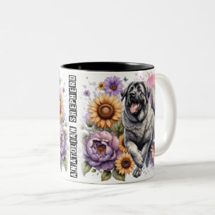 Niedliche Anatolian Shepherd Dog Wrap Zweifarbige Tasse
