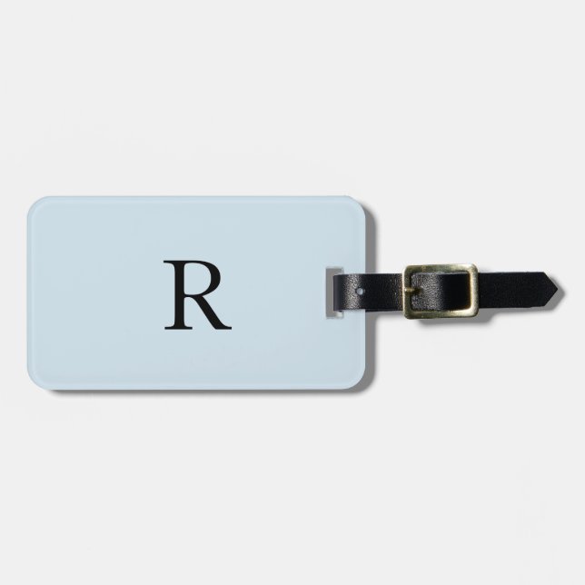 Niedliche Anfangsbezeichnung für Monogramm-Vorlage Gepäckanhänger (Vorderseite horizontal)