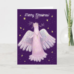 Niedliche Angel-Weihnachtskarte Karte