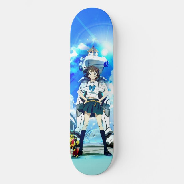 Niedliche Anime Girl Skateboard (Vorderseite)