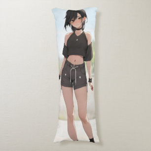 Niedliche Anime Girl Urban Style Seitenschläferkissen