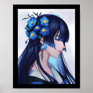 Niedliche Anime Girls Japanisches Kostümgeschenk Poster