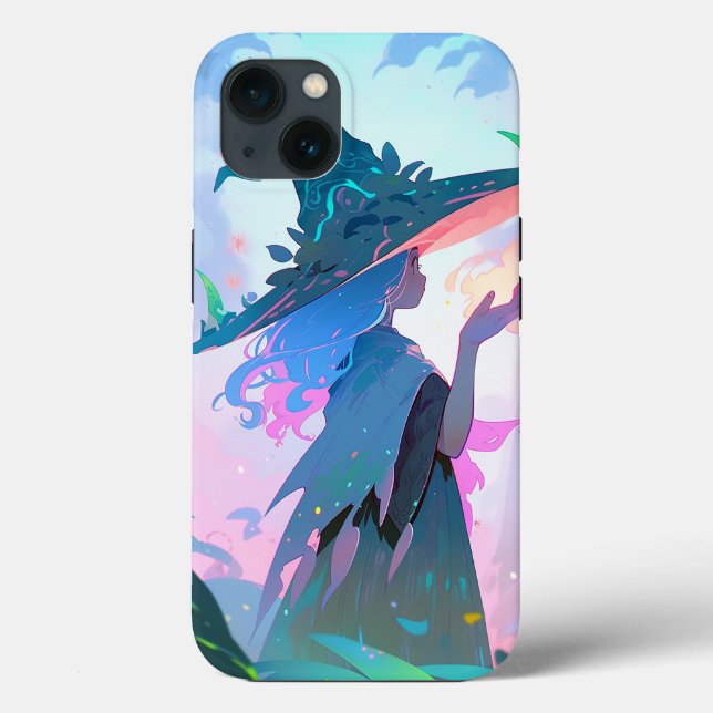 Niedliche Anime Hexe Girl Fantasy Art Case-Mate iPhone Hülle (Rückseite)
