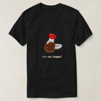 Niedliche Anime-Sojasoße "ich bin das glückliche T-Shirt
