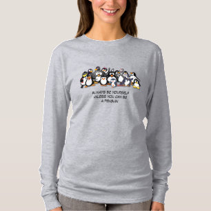Niedliche animierte Pinguine T-Shirt