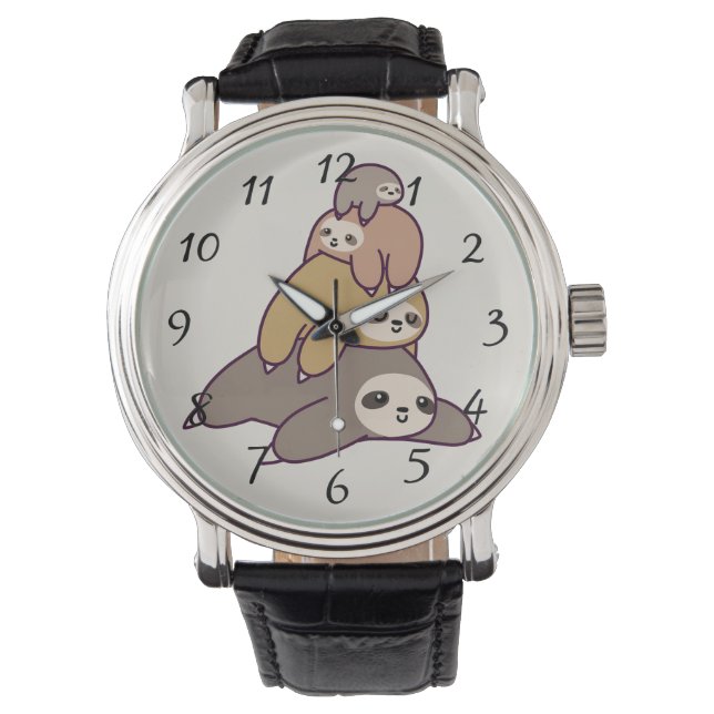Niedliche animierte Slots Armbanduhr (Vorderseite)