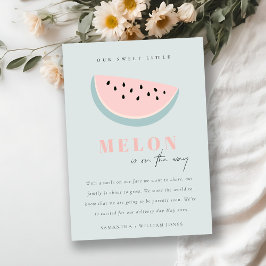 Niedliche Ankündigung unserer kleinen Melon Aqua B