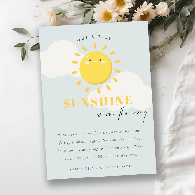 Niedliche Ankündigung unseres kleinen Sonnenschein (Von Creator hochgeladen)