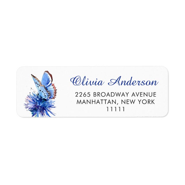 Niedliche Ankündigung zur Blume des Schmetterlings (Vorne)