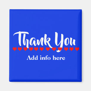 Niedliche Anpassung Vielen Dank Magnet